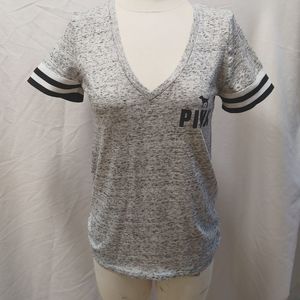 PINK brand logo tee size LG like new